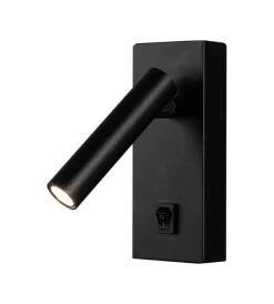 Illuminazione Per Interno- Applique da hotel nera per lettura 2w, 4000k