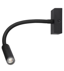 Online Applique da hotel regolabile nera 3w, 3000k Illuminazione Per Interno