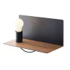 Illuminazione Per Interno|Applique "flash" nera con attacco usb, 40w