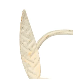 Discount Applique floreale in metallo color avorio, e14 Illuminazione Per Interno