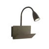 Sale Applique "gulp" metallo marrone con attacco usb, 8w Illuminazione Per Interno