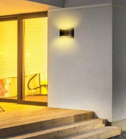 Illuminazione Per Esterno|Applique led da esterno a doppio fascio luminoso vtac "bridgelux" nero 4000k