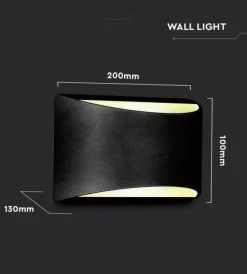 Illuminazione Per Esterno|Applique led da esterno a doppio fascio luminoso vtac
