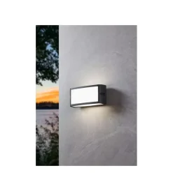 Eglo Illuminazione Per Esterno|Applique led da esterno "camarda" antracite 4000k