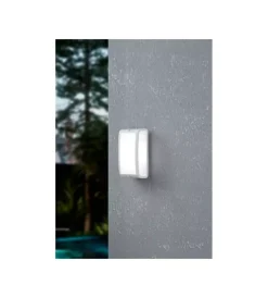 Eglo Illuminazione Per Esterno|Applique led da esterno "camarda" bianco 4000k