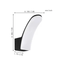 Eglo Illuminazione Per Esterno|Applique led da esterno 