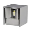Applique led da esterno quadrata a doppio fascio luminoso vtac grigio 3000k Illuminazione Per Esterno