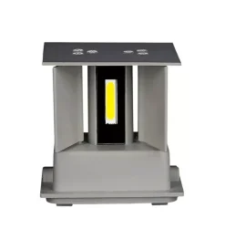 Applique led da esterno quadrata a doppio fascio luminoso vtac grigio 3000k Illuminazione Per Esterno