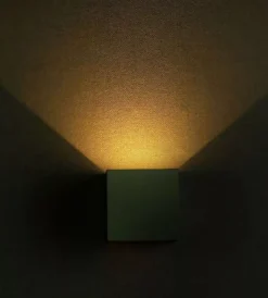 Illuminazione Per Esterno|Applique led da esterno quadrata a doppio fascio luminoso vtac grigio 4000k