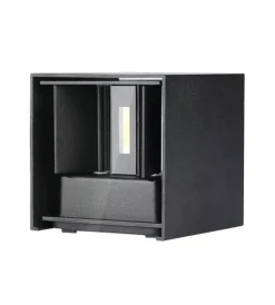 Applique led da esterno quadrata a doppio fascio luminoso vtac nero 3000k Illuminazione Per Esterno