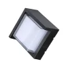 Illuminazione Per Esterno- Applique led da esterno quadrata semicoperta vtac nero 3000k 7w
