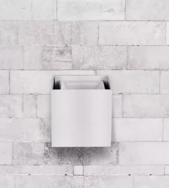 Illuminazione Per Esterno|Applique led da esterno quadrata a doppio fascio luminoso vtac bianco 4000k
