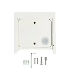 Illuminazione Per Esterno|Applique led da esterno quadrata a doppio fascio luminoso vtac bianco 4000k