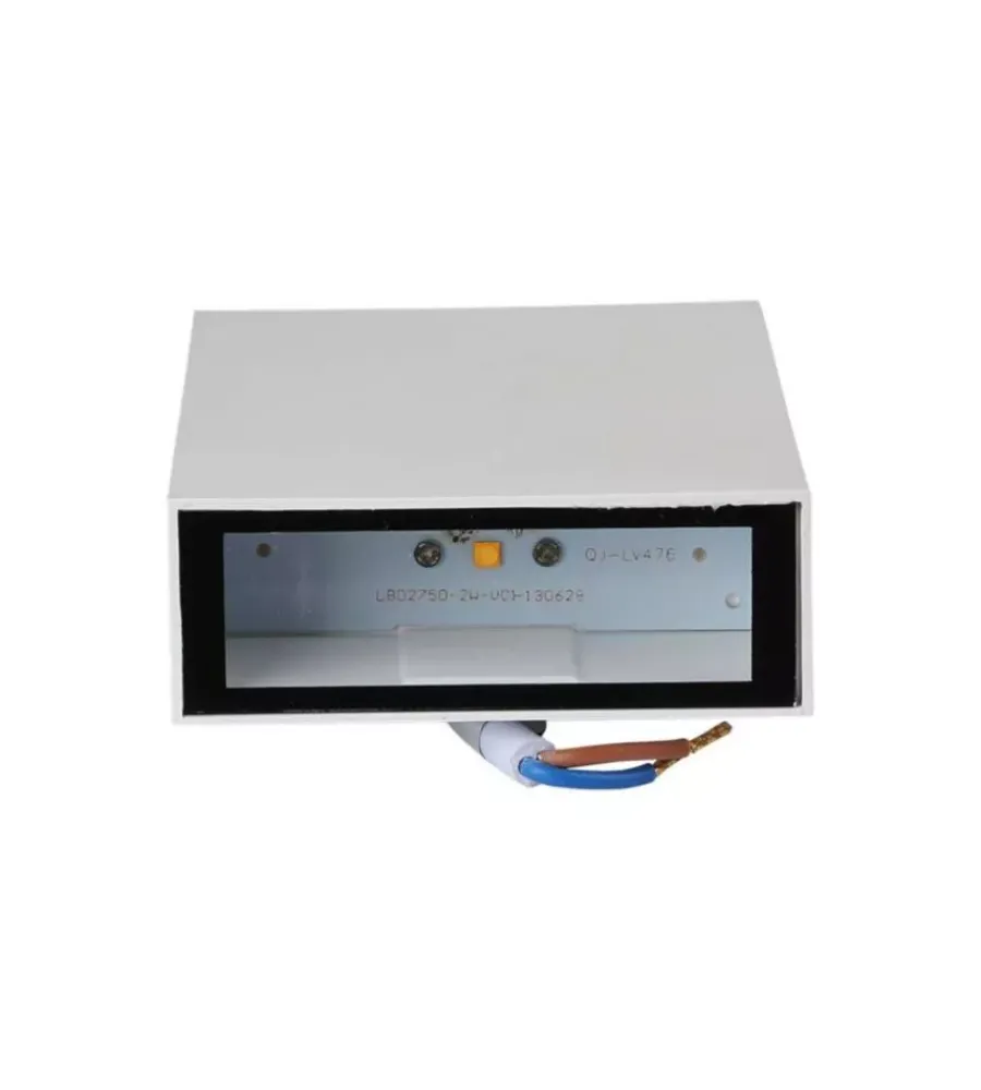 Illuminazione Per Esterno- Applique led da esterno rettangolare verticale a doppio fascio luminoso vtac bianco 6500k