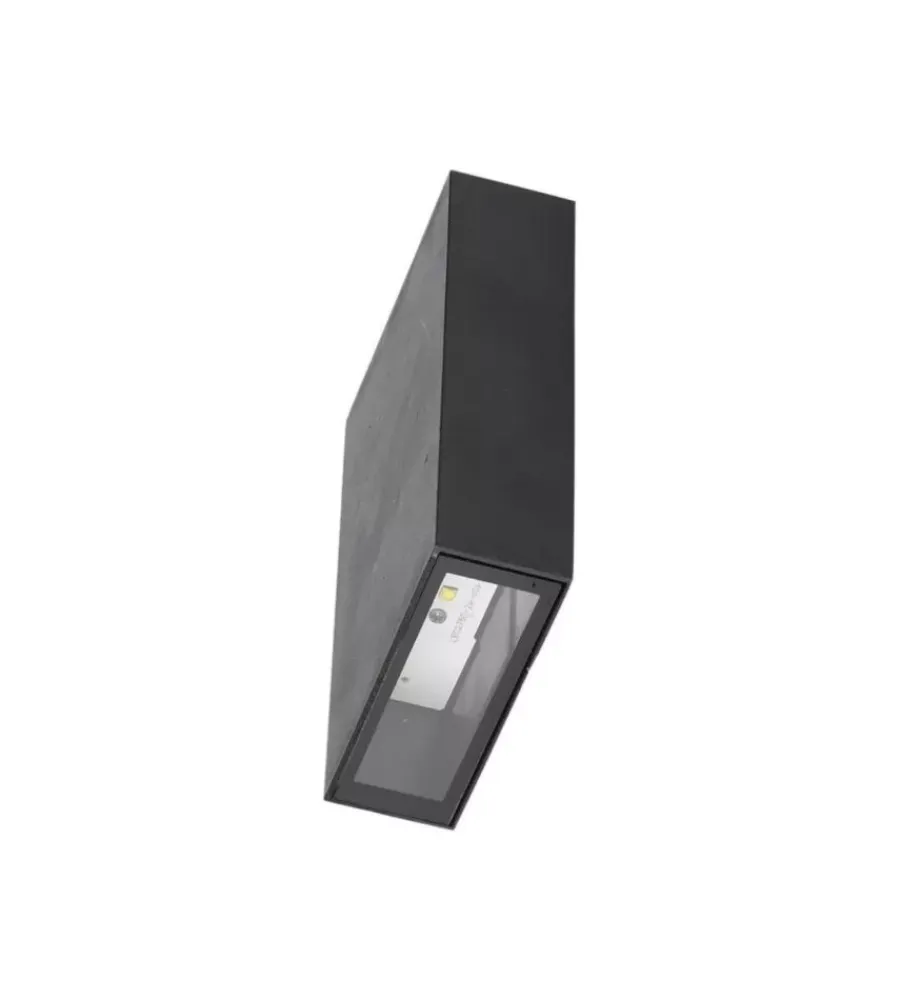 Outlet Applique led da esterno rettangolare verticale a doppio fascio luminoso vtac nero 6500k Illuminazione Per Esterno