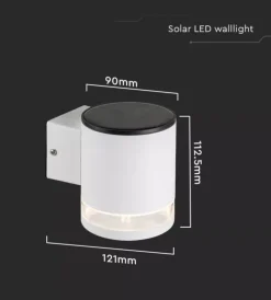 New Applique led da esterno vtac bianco cilindrico 3000k Illuminazione Per Esterno
