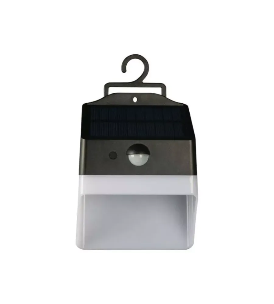 Illuminazione Per Esterno- Applique led da esterno vtac nero con sensore 4000k