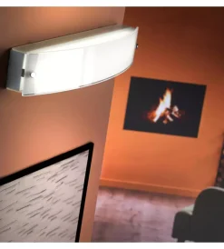 Onli Illuminazione Per Interno|Applique led in metallo e vetro satinato 4000k, 12w