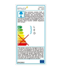 Illuminazione Per Interno-Emuca Applique led per specchio bagno 40 mm, 380 lm