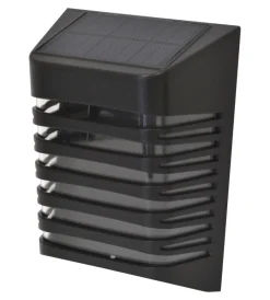 Illuminazione Per Esterno|Applique led solare da esterno "square" nero 3000k