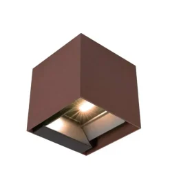 Illuminazione Per Esterno|Applique led solare da esterno vtac marrone 4000k