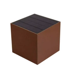 Illuminazione Per Esterno|Applique led solare da esterno vtac marrone 4000k