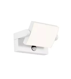 Illuminazione Per Esterno- Applique led solare da esterno rettangolare vtac bianco 4000k