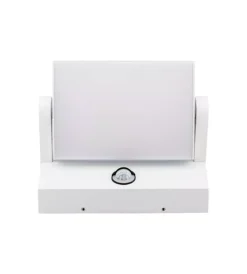 Illuminazione Per Esterno- Applique led solare da esterno rettangolare vtac bianco 4000k