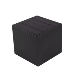 Illuminazione Per Esterno|Applique led solare da esterno vtac nero 4000k