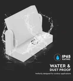 Discount Applique led solare da esterno rettangolare vtac bianco 3000k Illuminazione Per Esterno