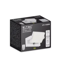 Discount Applique led solare da esterno rettangolare vtac bianco 3000k Illuminazione Per Esterno