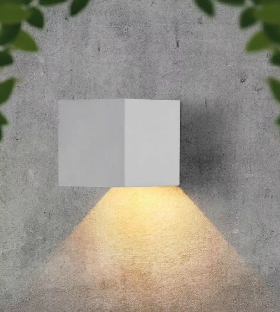 Illuminazione Per Esterno- Applique led solare da esterno vtac bianco 4000k