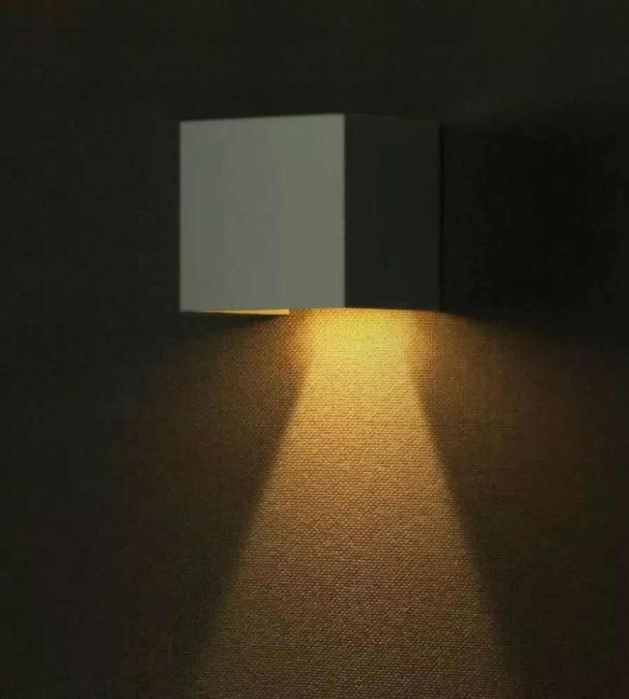 Illuminazione Per Esterno- Applique led solare da esterno vtac bianco 4000k