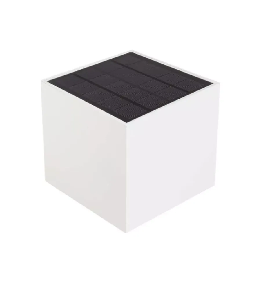 Illuminazione Per Esterno- Applique led solare da esterno vtac bianco 4000k