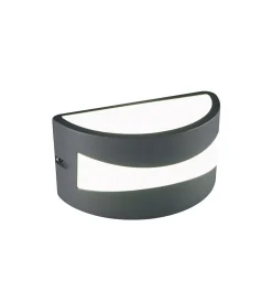 Best Applique led "tibet" grigia 10w, bianco naturale Illuminazione Per Esterno