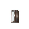 Clearance Applique "mondrian" in metallo bronzo, 11x11x23 cm Illuminazione Per Esterno