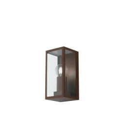 Clearance Applique "mondrian" in metallo bronzo, 11x11x23 cm Illuminazione Per Esterno