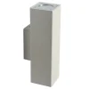 Illuminazione Per Esterno- Applique "oakland" in cemento bianco, 10x25x7,5 cm