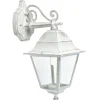 Illuminazione Per Esterno|Applique "old " verso il basso bianco e argento, e27