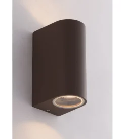 Illuminazione Per Esterno|Applique "one" per esterno biemissione luminosa corten, 35w