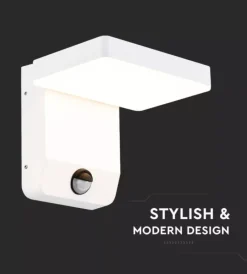 Online Applique quadrata led solare da esterno vtac bianco 3000k Illuminazione Per Esterno
