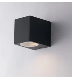 Illuminazione Per Esterno|Applique "qubo" alluminio antracite, 9,3x8x6,7 cm