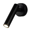 Illuminazione Per Interno- Applique slim da hotel nera per lettura 2w, 4000k