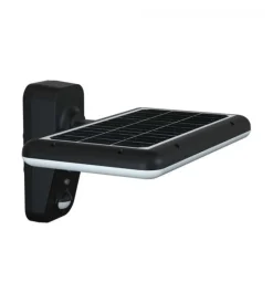 Illuminazione Per Esterno|Applique solare nera rettangolare, 23,6x29,4 cm