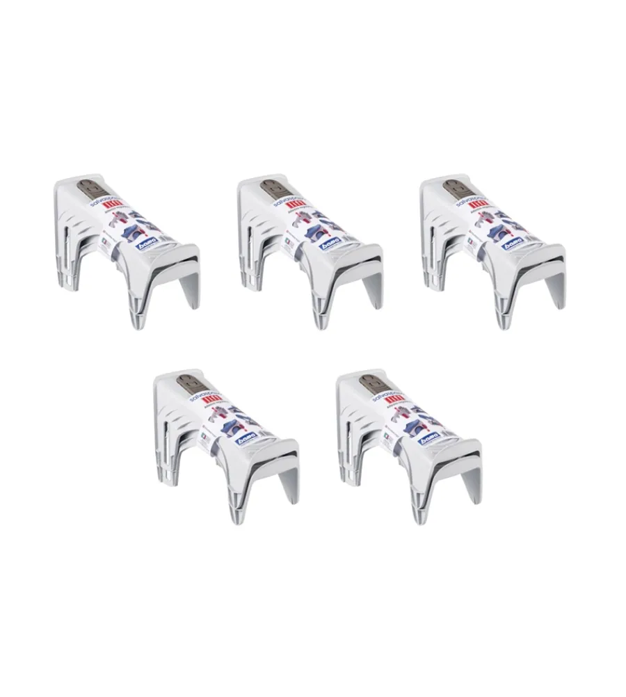 Ordine E Sistemazione- Appoggiascarpe "lift" set 10 pezzi colore ghiaccio regolabile da 15 a 19,5 cm