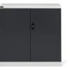 Best Armadietto con ante a battente fami "perfom" in lamiera grigio e antracite 102,3x55,5x100 cm Officina E Garage