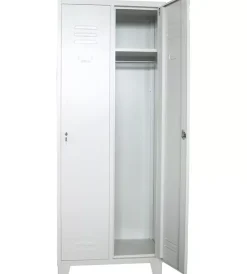 Officina E Garage- Armadietto spogliatoio essenza in metallo 2 posti 68,5x33x180 cm