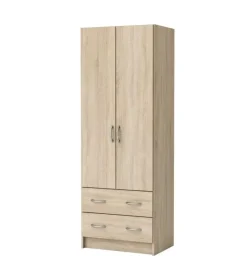 Armadi- Armadio 2 ante 2 cassetti rovere 169,5x60,9x41,1 cm