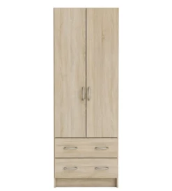 Armadi- Armadio 2 ante 2 cassetti rovere 169,5x60,9x41,1 cm