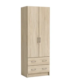 Armadi- Armadio 2 ante 2 cassetti rovere 169,5x60,9x41,1 cm